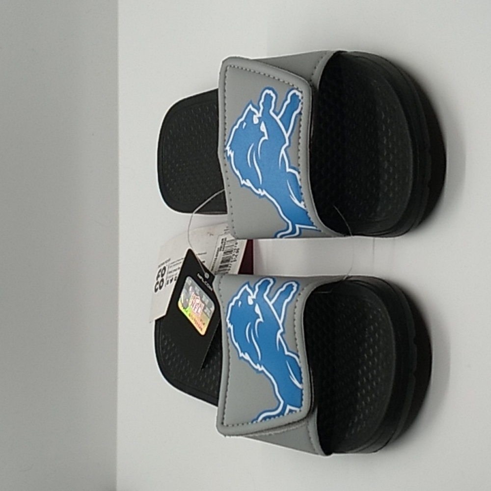 Childs Detroit Lions sandals size 11-12